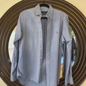 Ralph Lauren Polo Mens Chambray Button Down, Like New 15.5 / medium